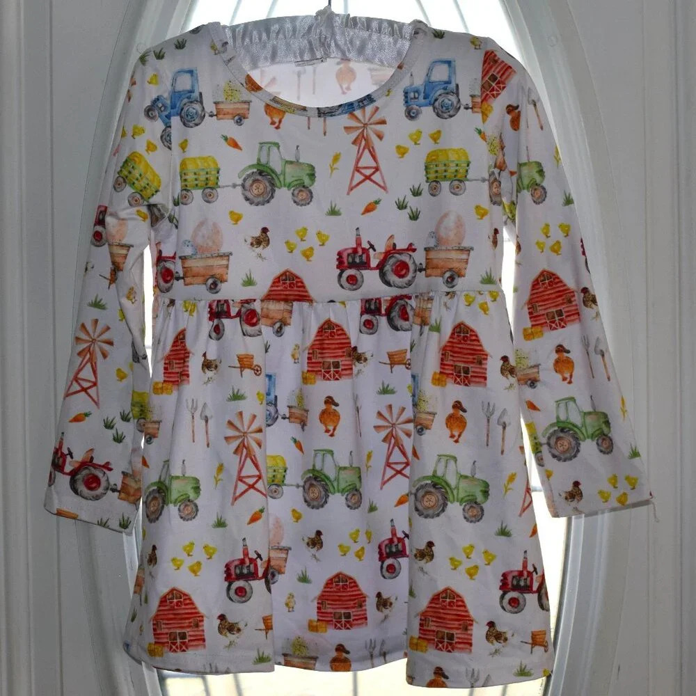 FARM Girls Long Sleeve Tunic Size 5/6
